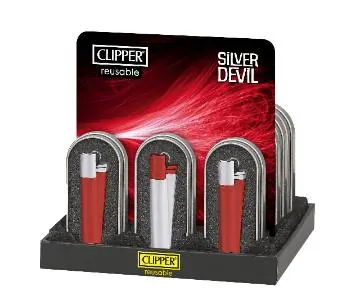 Encendedores Metalico Silver Devil 12UN