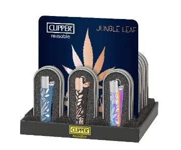 Encendedores Metalico JUNgle Leafs 12UN