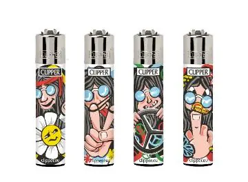 Encendedores Hippie Man 24UN