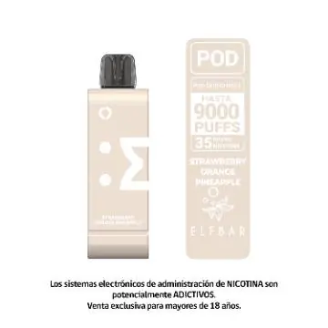 Ew9000 Pod – Strawberry Orange – Repuesto 9000 Caladas Compatible Kit