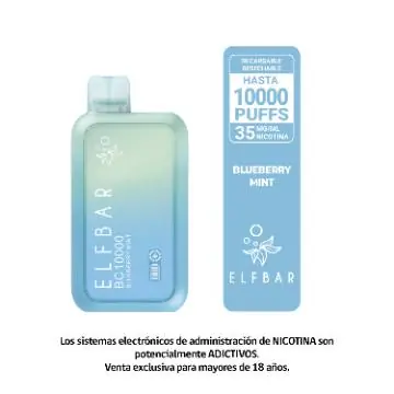 Bc10000 – Blueberry Mint – Vape Con Pantalla 10.000 Caladas Dual Mesh