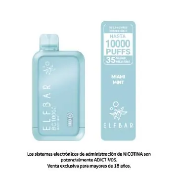 Bc10000 – Miami Mint – Vape Con Pantalla 10.000 Caladas Dual Mesh