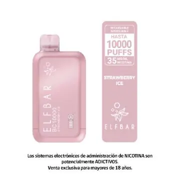 Bc10000 – Strawberry Ice – Vape Con Pantalla 10.000 Caladas Dual Mesh