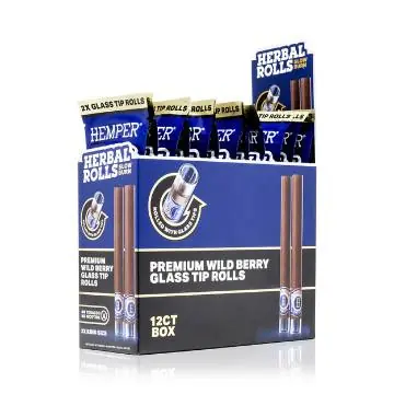 Display 12 UNidades - Herbal Rolls King Size  - Arandano