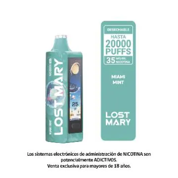 Mo20000 Pro – Miami Mint – Vape 20000 Caladas Dual Mesh 800Mah