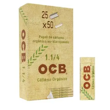 Papel Cañamo Organico 1 1/4  25UN