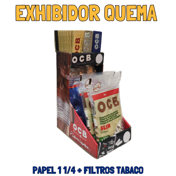 Exhibidor de Carton OCB - Papeles - Filtros