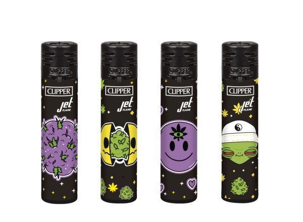 Encendedores Clipper - Jet Galactic Weed